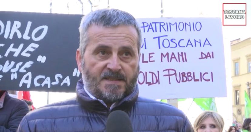 Fidi Toscana, presidio a Firenze contro la privatizzazione (video)